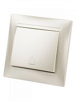SQ1815-0808 Кнопка звонковая 6А перламутр "Лама" TDM