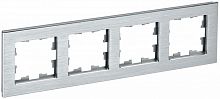 BR-M42-M-K47 Рамка 4-м BRITE РУ-4-1-БрА металл алюм. IEK 