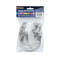 10832 Соединитель (провод) UCX-SK4/B67-RGB CLEAR 005 POLYBAG для светодиодных лент 220В 5050 4 контакта прозр. (уп.5шт) Uniel 