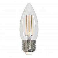 Лампа светодиодная филаментная диммируемая Uniel E27 9W 3000K прозрачная LED-C35-9W/3000K/E27/CL/DIM GLA01TR UL-00005187 в г. Санкт-Петербург 