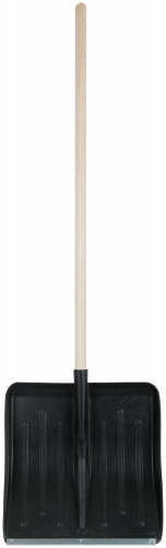 Лопата для уборки снега №1 пластиковая, деревянный черенок 430х435х1430 мм в г. Санкт-Петербург 