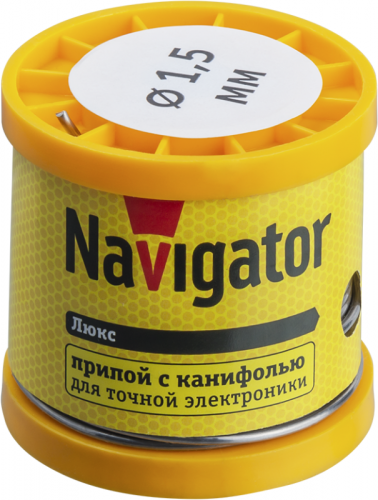 Припой 93 086 NEM-Pos02-61K-1.5-K200 (ПОС-61; катушка; 1.5мм; 200 г) Navigator 93086 в г. Санкт-Петербург 