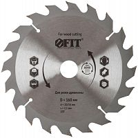37727 Диск пильный для циркулярных пил по дереву 160х20/16х20T FIT 