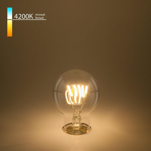 Лампа светодиодная филаментная Elektrostandard E27 6W 4200K прозрачная a048303 в г. Санкт-Петербург  фото 2