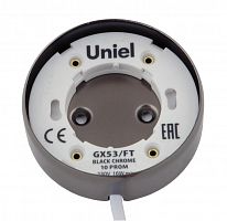 UL-00003735 Светильник точечный GX53/FT Black Chrome накладной черн. хром. Uniel 