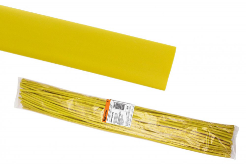 SQ0518-0279 Термоусаживаемая трубка ТУТнг 30/15 желтая по 1м (25 м/упак) TDM