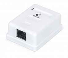 7481c Розетка компьютерная одинарная внешняя WS-8P8C-Cat.6-1 RJ-45(8P8C) кат.6 Dual IDC Cabeus 