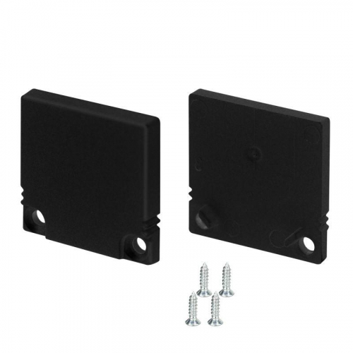 047638 Заглушка SL-SLIM20-H20 BLACK глухая пластик (комплект) Arlight 