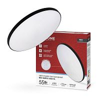 4690612060835 Светильник светодиодный NEO SIMPLE-5565-BL 55Вт 6500К 4400лм 230В 375х59мм черн. IN HOME 