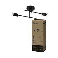 4690612064123 Светильник LOFT EASY-2Е27-BL 2хE27 потолочн. под лампу черн. IN HOME 