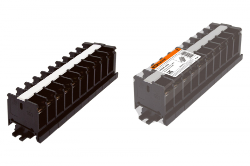 Блок зажимов наборный БЗН 30А на DIN-рейку 10 пар TDM в г. Санкт-Петербург 