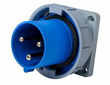 26233DEK Вилка для скрытой проводки 2Р+РЕ 16А 220В IP67 ВЩ-103 DEKraft 