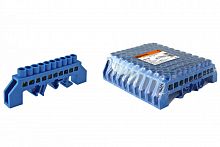 SQ0801-0078 Шина "N" нулевая в изоляторе на DIN-рейку 8х12мм 10 групп TDM