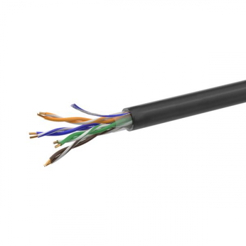 01-0301 Кабель витая пара U/UTP кат.5E 4х2х24AWG solid CCA PE Out. 305м (м) Net.on 