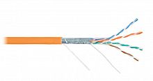 Кабель витая пара F/UTP кат.5e 4х2х24AWG solid LSZH оранж. (уп.305м) NIKOLAN NKL 2200C-OR в г. Санкт-Петербург 