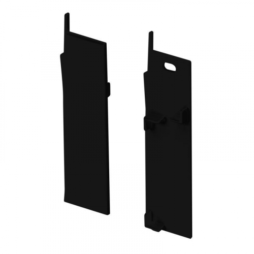 043596 Заглушка PLINTUS-H73-F BLACK пластик (комплект) Arlight 