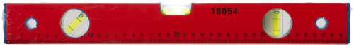 Уровень "Стандарт", 3 глазка, красный корпус, фрезерованная рабочая грань, шкала  400 мм в г. Санкт-Петербург  фото 3