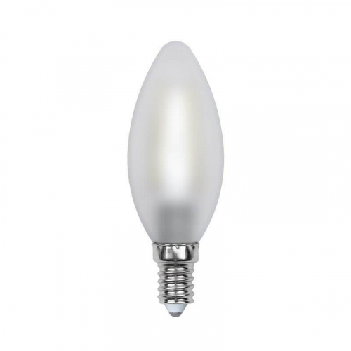 Лампа светодиодная филаментная Uniel E14 6W 3000K матовая LED-C35-6W/WW/E14/FR PLS02WH UL-00000305 в г. Санкт-Петербург 