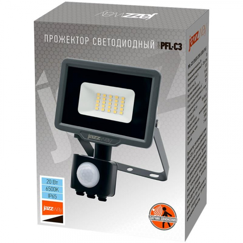 Прожектор светодиодный PFL-C3 SENSOR 20Вт 6500К IP65 ДО закален. прозр. стекло Pro JazzWay 5026926A в г. Санкт-Петербург  фото 3