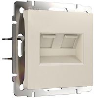 W1181162 Розетка двойная Ethernet RJ-45 (айвори матовый) 