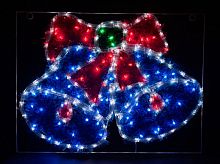 Световая фигура 230V 5м LED  белый+синий+зеленый+красный, 24 LED/1м, 9.6W, 20mA, IP 44, шнур 1,5м х1мм, LT016 26714 в г. Санкт-Петербург 