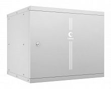 10177c Шкаф телекоммуникационный настенный разборный LIGHT WSC-05D-9U55/45m 19дюйм 9U дверь метал. сер. Cabeus 
