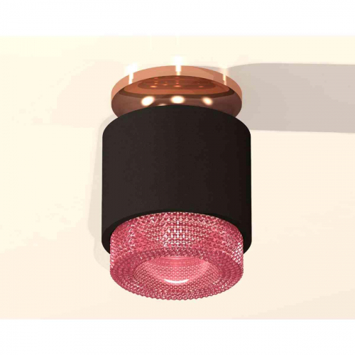 Комплект накладного светильника Ambrella light Techno Spot XS7511142 SBK/PPG/PI черный песок/золото розовое полированное/розовый (N7930,C7511,N7193) в г. Санкт-Петербург  фото 3