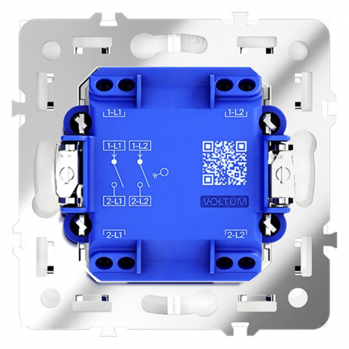 VLS020103 Выключатель 2-кл. СП S70 10А механизм кашемир Voltum  фото 4
