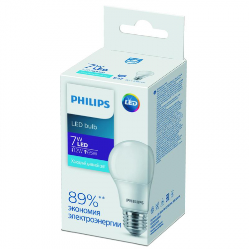 Лампа светодиодная Ecohome LED Bulb 7W E27 6500К 1PF Philips 929002299167 в г. Санкт-Петербург 
