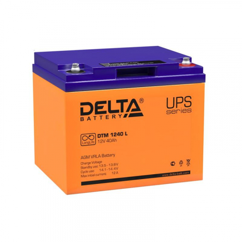 4614010640008 Аккумулятор UPS 12В 40А.ч DTM 1240 L Delta 
