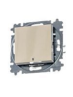 2CHH590146A6017 Выключатель 1-кл. СП Levit IP20 с подсветкой сл. кость/бел. ABB 