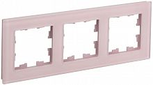 BR-M32-G-31-K14 Рамка 3-м BRITE РУ-3-2-Бр стекло розовый матов. IEK 
