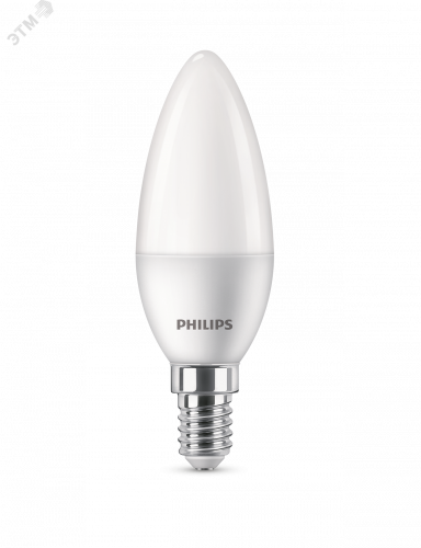 Лампа светодиодная ESS LEDCandle 5W 470lm E14 865 B35FR Philips 929002969207 в г. Санкт-Петербург 