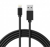 18-1122 Кабель USB-A-Lightning для Apple 1А 1м ПВХ черн. Rexant 