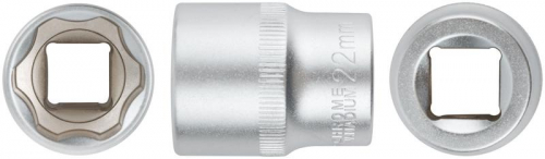 62052 Головка шестигранная CrV 1/2дюйм 22мм FIT 