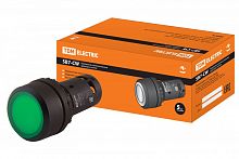 SQ0746-0026 Кнопка SB7-CW3361-24V(LED) d22мм 1з, зеленая TDM