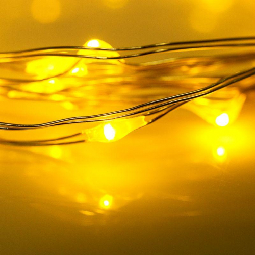 Гирлянда светодиодная "Роса" 2м 20LED желт. 2Вт 4.5В IP20 провод прозр. Neon-Night 303-001 в г. Санкт-Петербург  фото 8