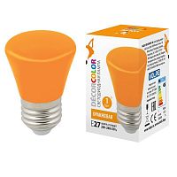 Лампа светодиодная Volpe E27 1W оранжевая LED-D45-1W/ORANGE/E27/FR/С BELL UL-00005642 в г. Санкт-Петербург 