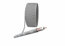 Кабель коаксиальный RG-6U 75 Ом Cu,  оплётка Cu 64% нг(АHF серый 100м R-64-HF100
