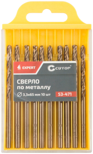 Сверло по металлу Cutop EXPERT, 3.3х65 мм (10 шт) в г. Санкт-Петербург  фото 3