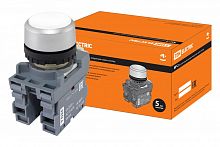 SQ0747-0011 Кнопка с фиксацией MP2-20W в сборе d22мм 1з+1р белая TDM