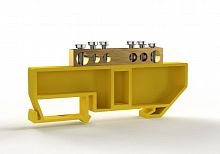 TKE-BCB-69-6-DIN/PE Шина PE "земля" на DIN-изоляторе 6х9мм 6 отвер. латунь TOKOV ELECTRIC 
