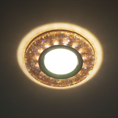 Светильник встраиваемый с белой LED подсветкой Feron 8585-2 потолочный MR16 G5.3 желтый 28577 в г. Санкт-Петербург  фото 3