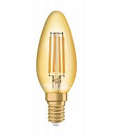 Лампа светодиодная филаментная Vintage 1906 LED CL B FIL GOLD 35 non-dim 4W/825 4Вт тепл. бел. E14 (замена 35Вт) зол. OSRAM 4058075293434 в г. Санкт-Петербург 