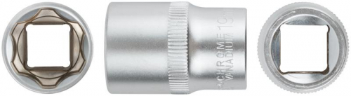 62049 Головка шестигранная CrV 1/2дюйм 19мм FIT 