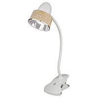 UL-00004138 Светильник настольный TLD-557 Brown/LED/350Lm/5500K/Dimmer 5Вт «прищепка» сенсор. выкл. Uniel 