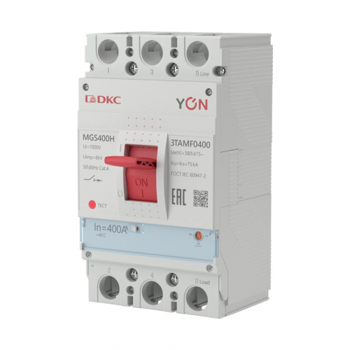 MGS400H-3TAMF0400 Выключатель автоматический MGS400 3P 320-400A 75kA YON 