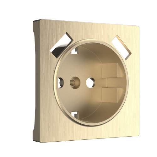 4690389160592 Накладка  для розетки USB (шампань рифленый) W1179510