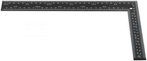 19618 Угольник столярный 200х300мм цельнометал. крашеная шкала КУРС  фото 4