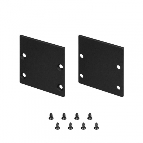 041867 Заглушка LINE-S-3535 BLACK глухая металл (комплект) Arlight 